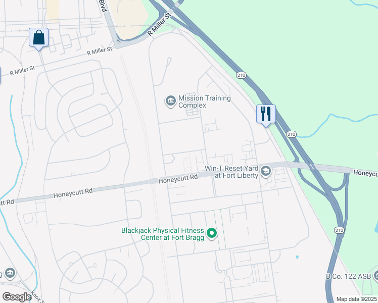 map of restaurants, bars, coffee shops, grocery stores, and more near in Fayetteville