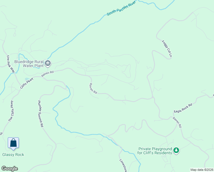 map of restaurants, bars, coffee shops, grocery stores, and more near 143 Raven Road in Landrum