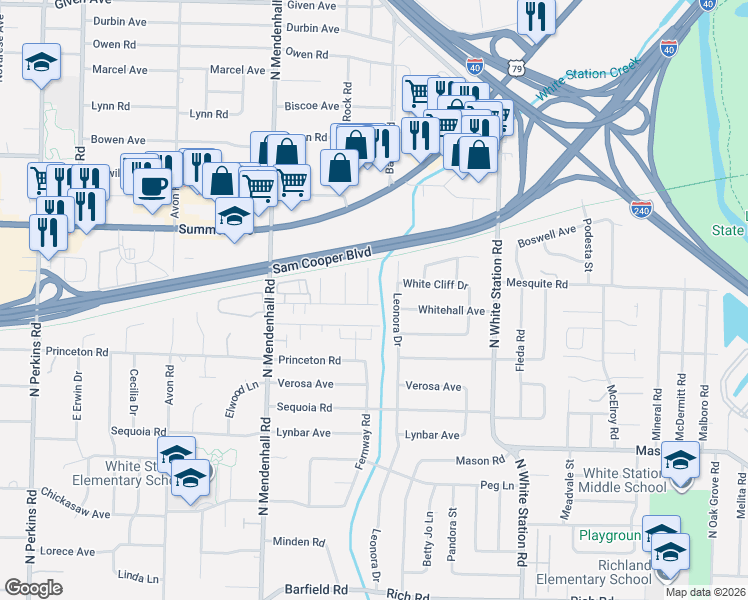 map of restaurants, bars, coffee shops, grocery stores, and more near 562 Herzl Street in Memphis