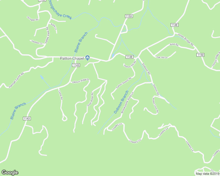 map of restaurants, bars, coffee shops, grocery stores, and more near 285 Patton Downs Road in Franklin