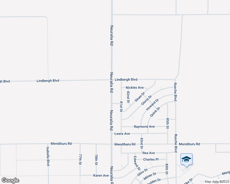 map of restaurants, bars, coffee shops, grocery stores, and more near 19901 Neuralia Road in California City