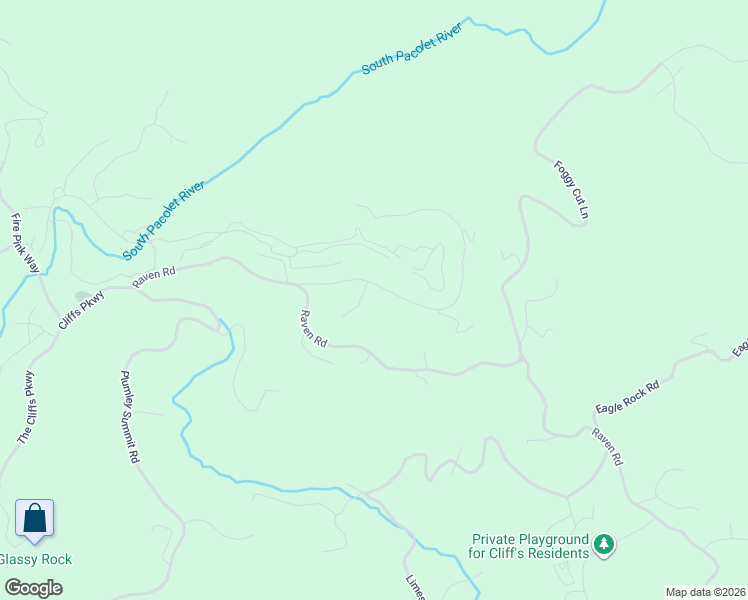 map of restaurants, bars, coffee shops, grocery stores, and more near 29 May Apple Way in Landrum