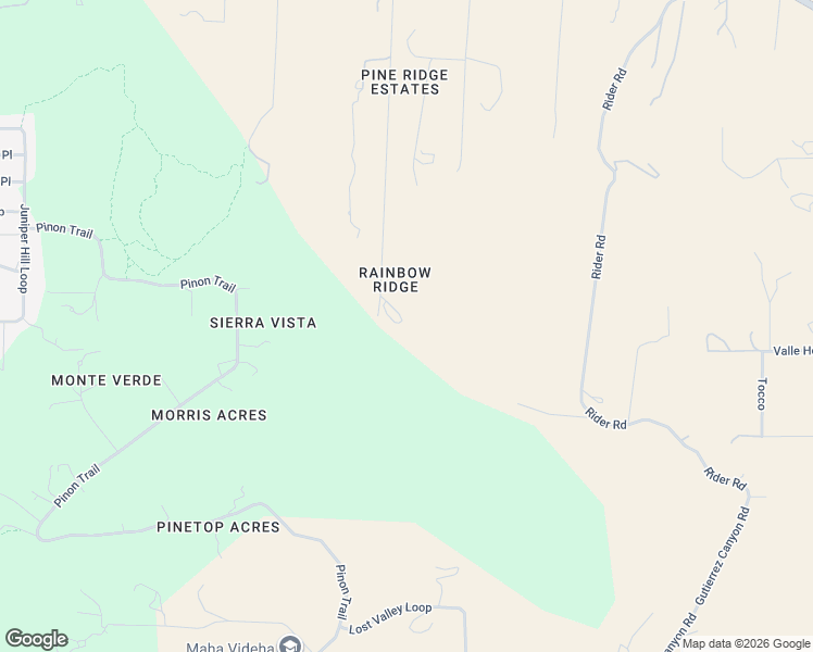 map of restaurants, bars, coffee shops, grocery stores, and more near 101 Pine Ridge Road in Sandia Park