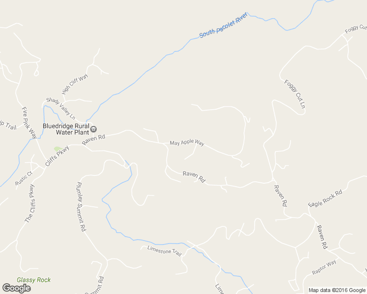 map of restaurants, bars, coffee shops, grocery stores, and more near 14 May Apple Way in Landrum