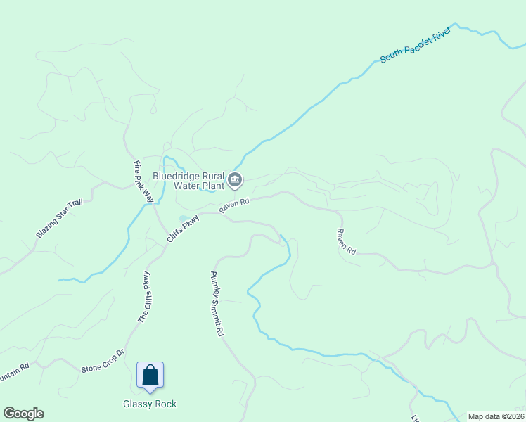 map of restaurants, bars, coffee shops, grocery stores, and more near 28 Raven Road in Landrum
