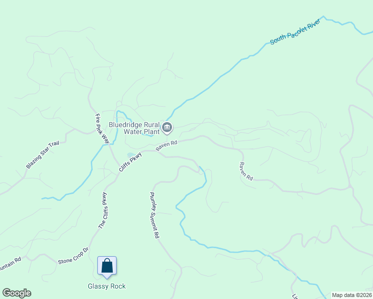 map of restaurants, bars, coffee shops, grocery stores, and more near 28 Raven Road in Landrum