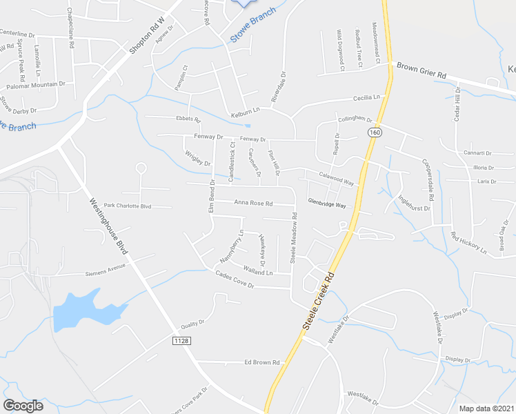 map of restaurants, bars, coffee shops, grocery stores, and more near 4609 Cedar Rock Drive in Charlotte