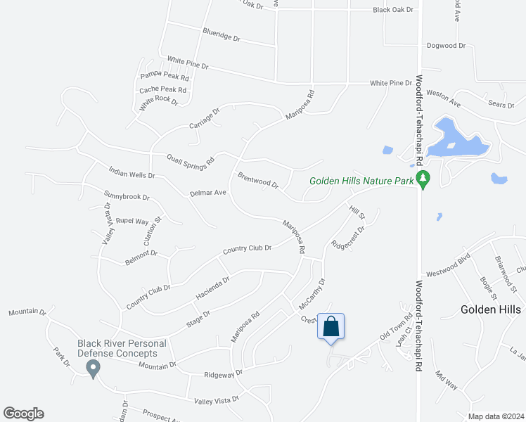 map of restaurants, bars, coffee shops, grocery stores, and more near 22601 Player Court in Tehachapi