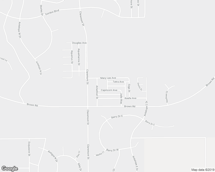 map of restaurants, bars, coffee shops, grocery stores, and more near Bonita Way in California City