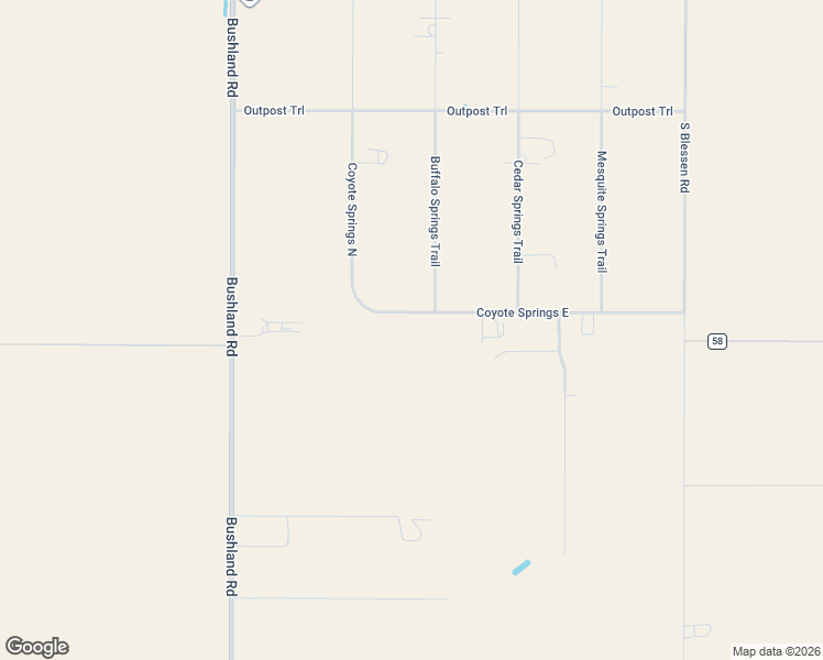 map of restaurants, bars, coffee shops, grocery stores, and more near 18550 Coyote Springs East in Amarillo