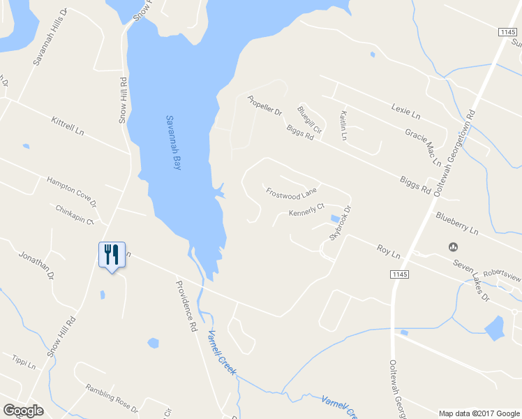 map of restaurants, bars, coffee shops, grocery stores, and more near Skybrook Drive in Ooltewah