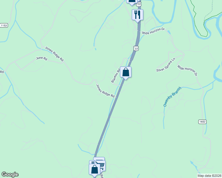 map of restaurants, bars, coffee shops, grocery stores, and more near 2001 Georgia Road in Franklin