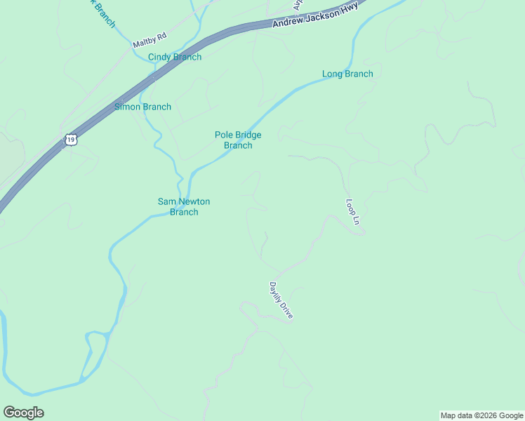 map of restaurants, bars, coffee shops, grocery stores, and more near Brown Lane in Cherokee County