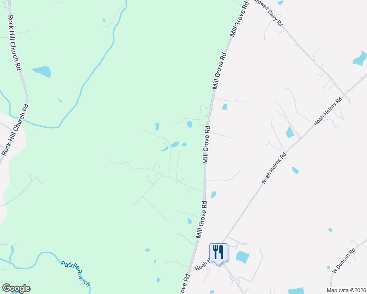 map of restaurants, bars, coffee shops, grocery stores, and more near 1924 Wright Road in Indian Trail