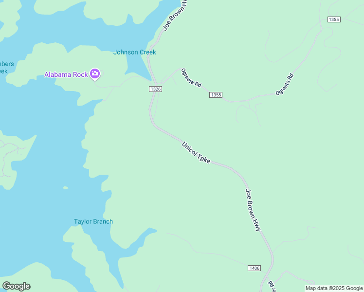 map of restaurants, bars, coffee shops, grocery stores, and more near South Hook Lane in Cherokee County