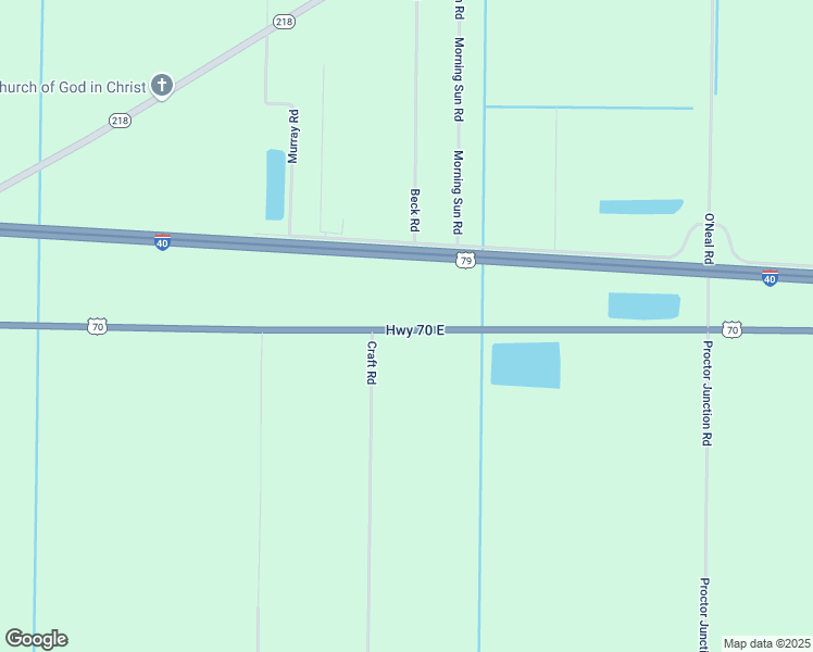 map of restaurants, bars, coffee shops, grocery stores, and more near 14232 U.S. 70 in Proctor
