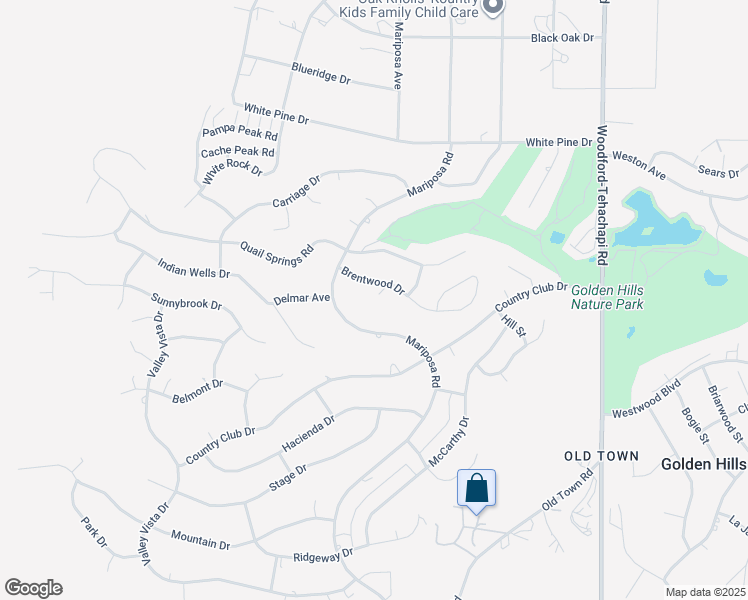 map of restaurants, bars, coffee shops, grocery stores, and more near 22601 Player Court in Tehachapi