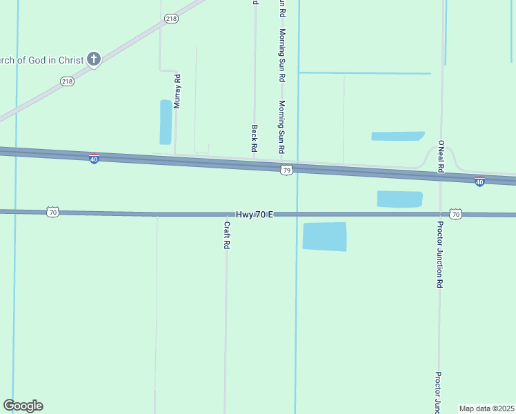 map of restaurants, bars, coffee shops, grocery stores, and more near 14232 U.S. 70 in Proctor