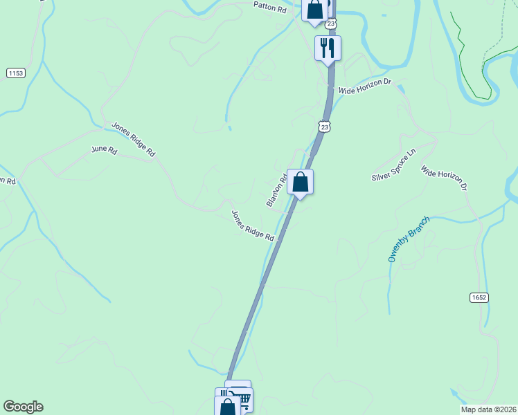 map of restaurants, bars, coffee shops, grocery stores, and more near 2001 Georgia Road in Franklin