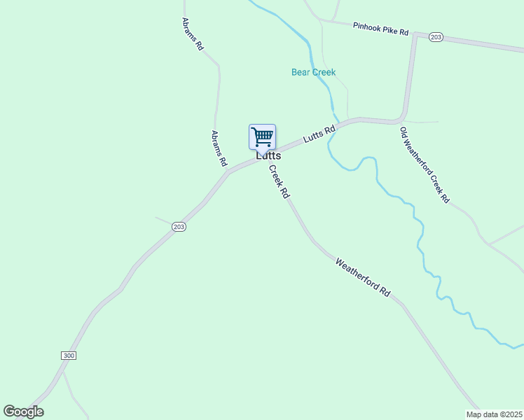 map of restaurants, bars, coffee shops, grocery stores, and more near 1020 Weatherford Creek Road in Lutts
