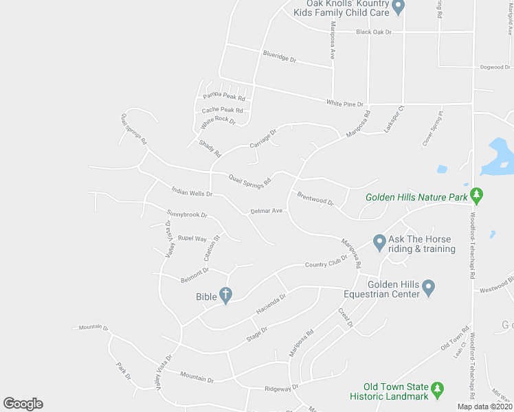 map of restaurants, bars, coffee shops, grocery stores, and more near 21221 Delmar Avenue in Tehachapi