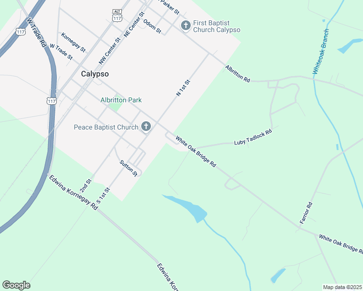 map of restaurants, bars, coffee shops, grocery stores, and more near 437 White Oak Bridge Road in Mount Olive