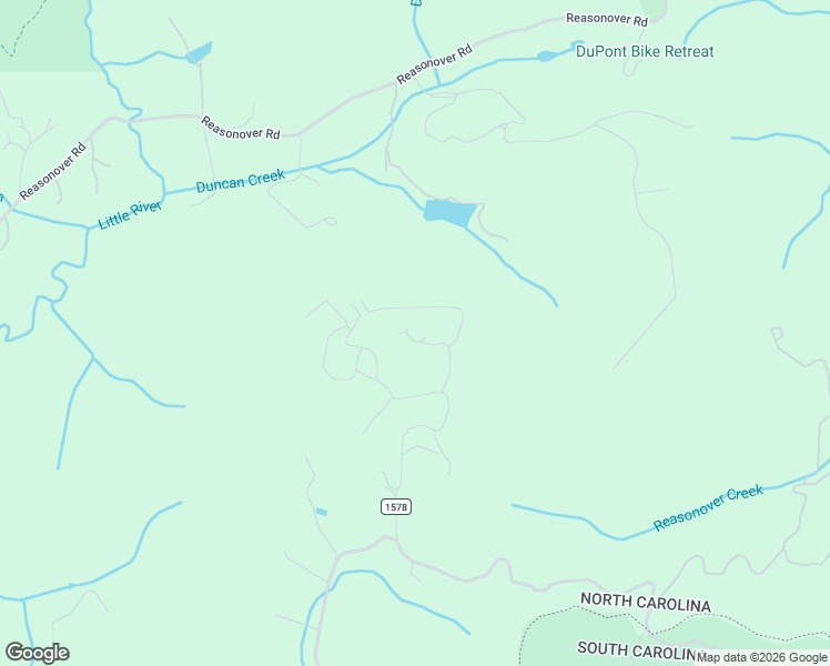 map of restaurants, bars, coffee shops, grocery stores, and more near 64 Easy Street in Transylvania