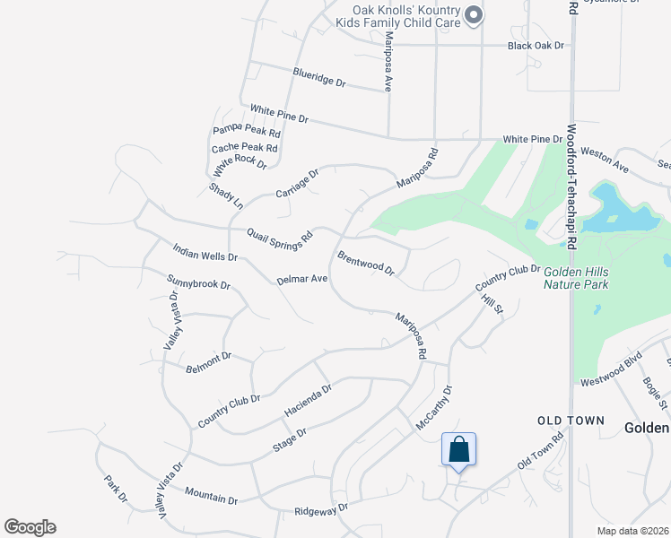 map of restaurants, bars, coffee shops, grocery stores, and more near 22612 Mariposa Road in Tehachapi
