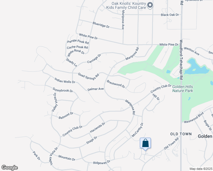 map of restaurants, bars, coffee shops, grocery stores, and more near 22612 Mariposa Road in Tehachapi