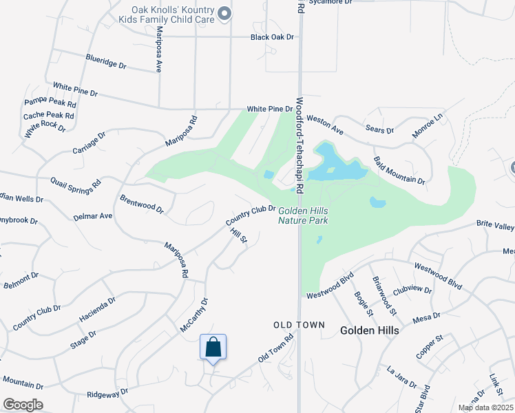 map of restaurants, bars, coffee shops, grocery stores, and more near 22600 Fairway Court in Tehachapi