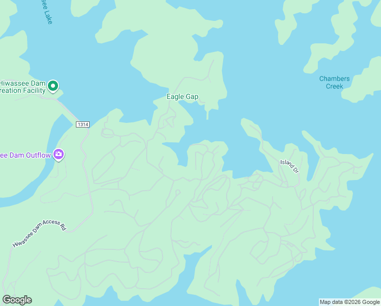 map of restaurants, bars, coffee shops, grocery stores, and more near 46 Cherokee Drive in Murphy