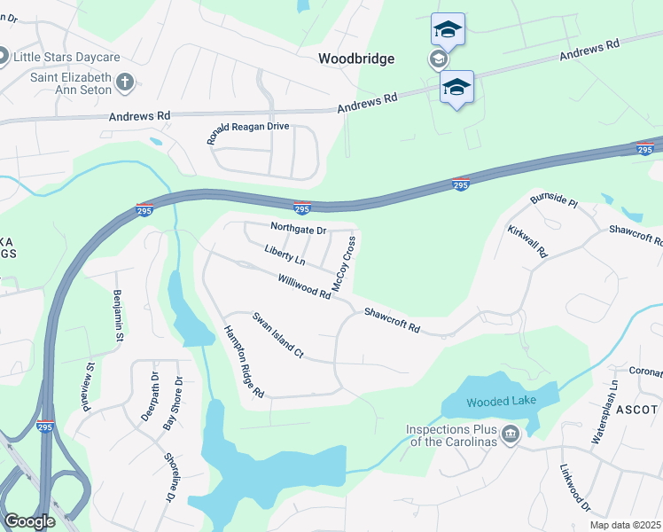 map of restaurants, bars, coffee shops, grocery stores, and more near 908 Liberty Lane in Fayetteville