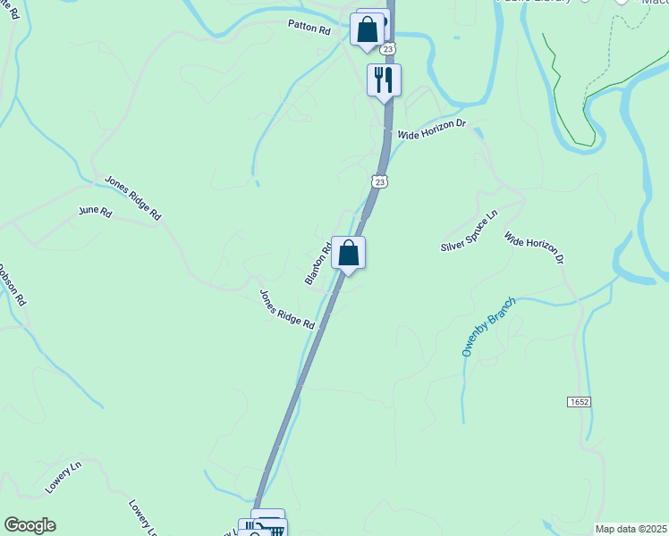 map of restaurants, bars, coffee shops, grocery stores, and more near 1859 Georgia Road in Franklin