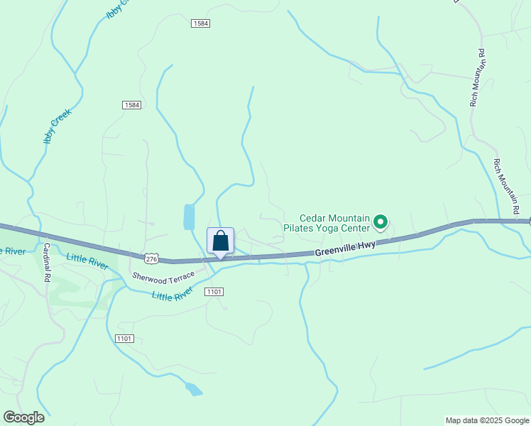map of restaurants, bars, coffee shops, grocery stores, and more near 261 Sugaree Road in Brevard
