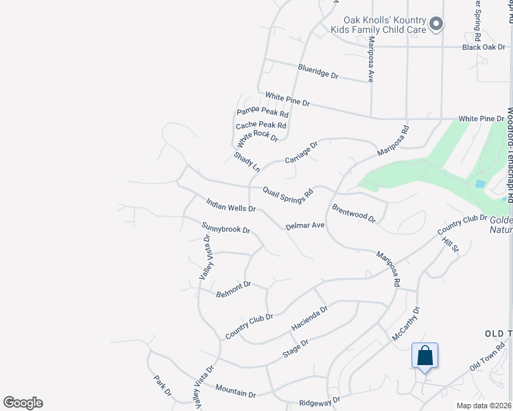 map of restaurants, bars, coffee shops, grocery stores, and more near 21405 Indian Wells Drive in Tehachapi