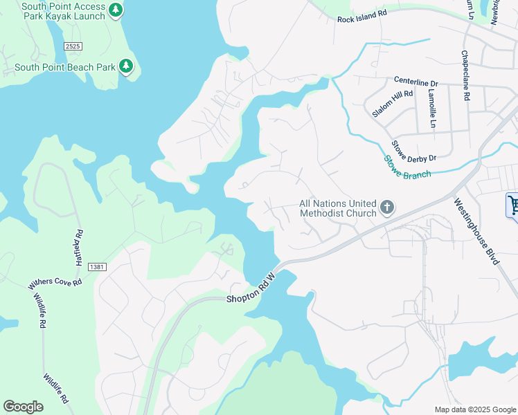 map of restaurants, bars, coffee shops, grocery stores, and more near 11932 Springpoint Lane in Charlotte