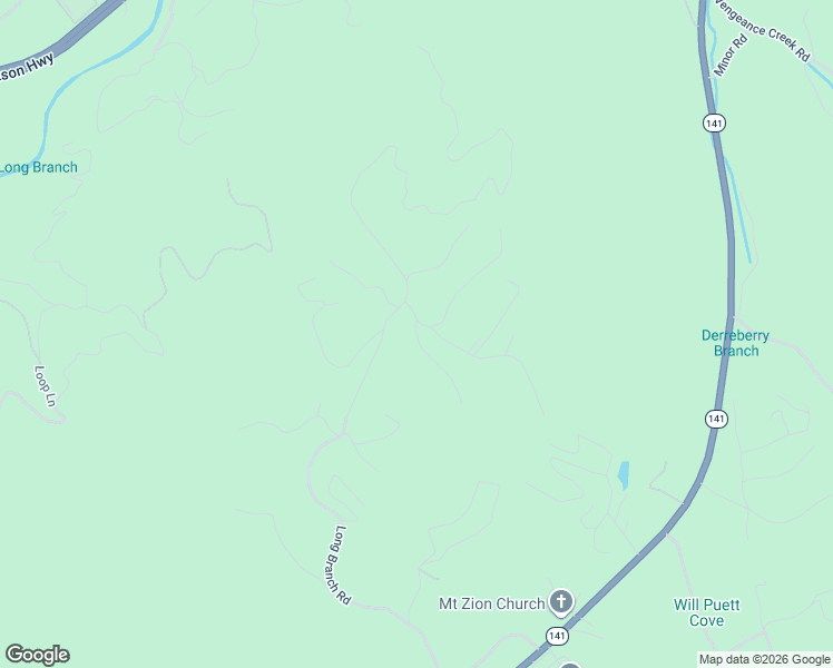 map of restaurants, bars, coffee shops, grocery stores, and more near 154 Blue Jay Ln in Cherokee