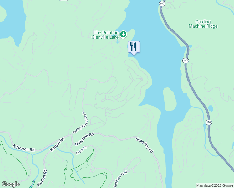map of restaurants, bars, coffee shops, grocery stores, and more near 271C Rendezvous Ridge in Cashiers