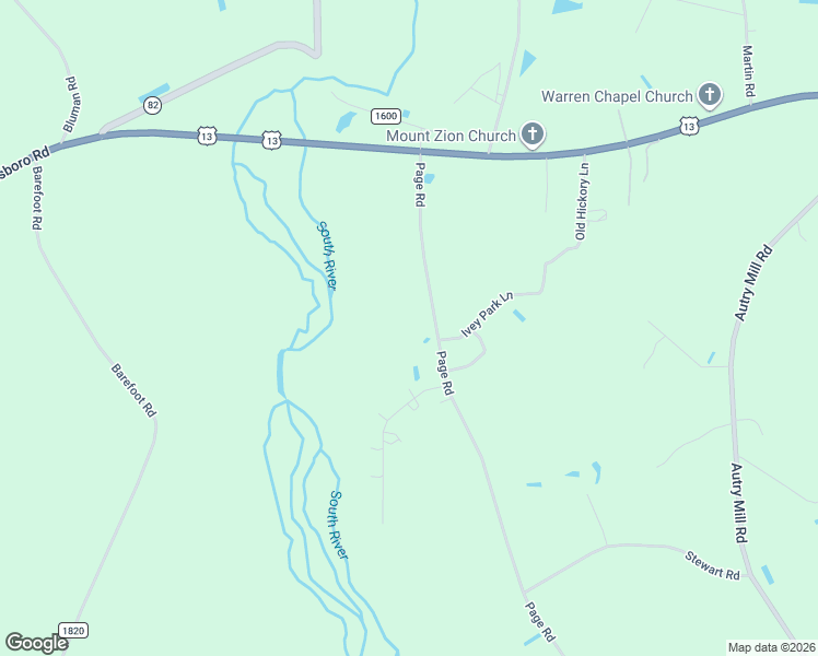 map of restaurants, bars, coffee shops, grocery stores, and more near 434 Page Road in Godwin