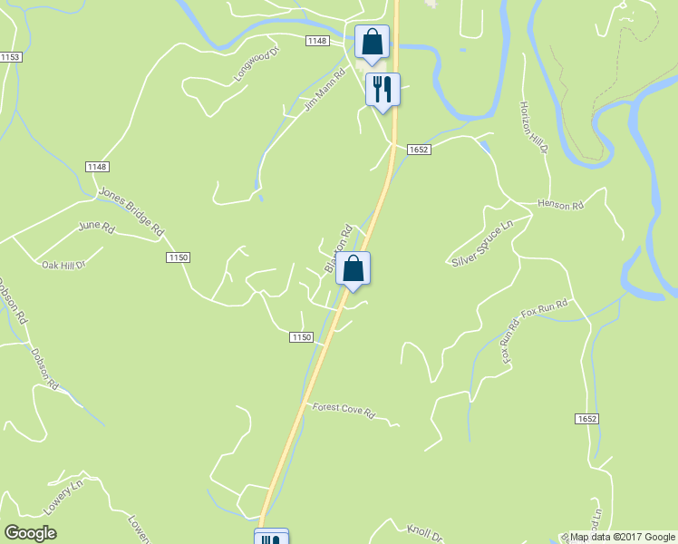 map of restaurants, bars, coffee shops, grocery stores, and more near 1837 Georgia Road in Franklin