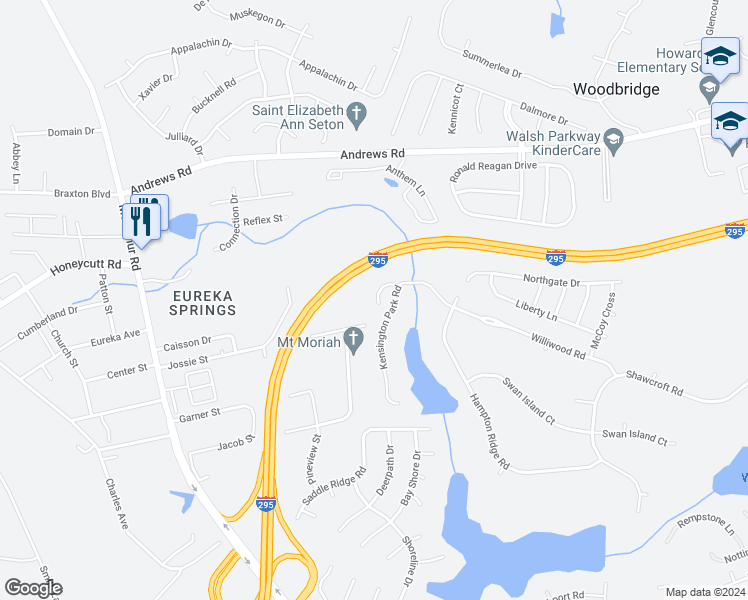 map of restaurants, bars, coffee shops, grocery stores, and more near 932 Westland Ridge Road in Fayetteville