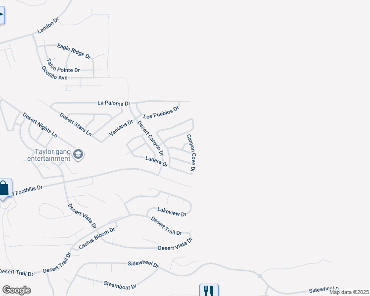 map of restaurants, bars, coffee shops, grocery stores, and more near 2983 Tierra Vida in Bullhead City