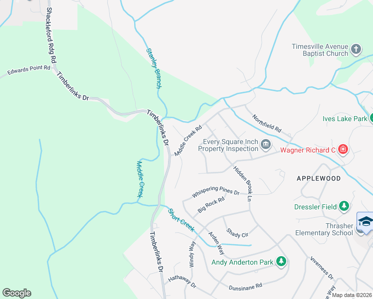 map of restaurants, bars, coffee shops, grocery stores, and more near 15 Middle Creek Road in Signal Mountain