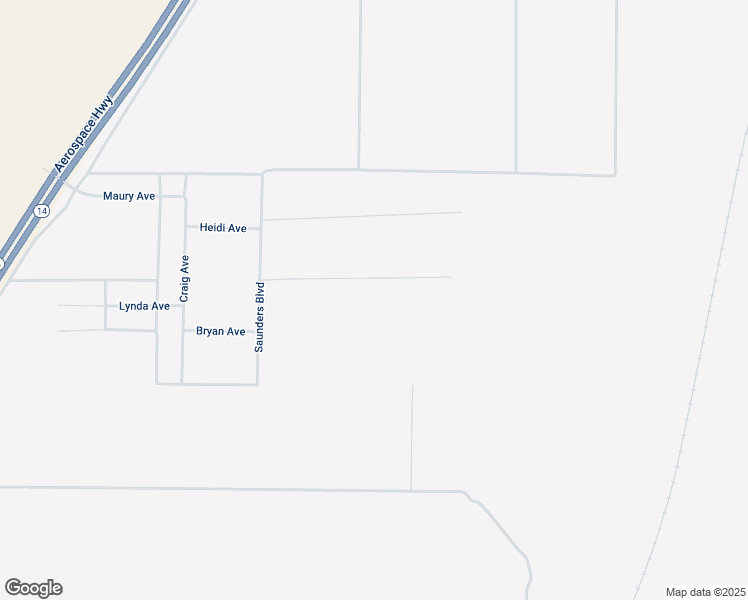 map of restaurants, bars, coffee shops, grocery stores, and more near Saunders Boulevard in California City