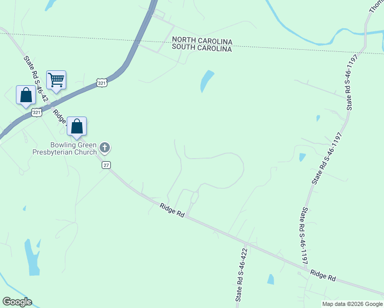 map of restaurants, bars, coffee shops, grocery stores, and more near 880 Bellegray Road in Clover