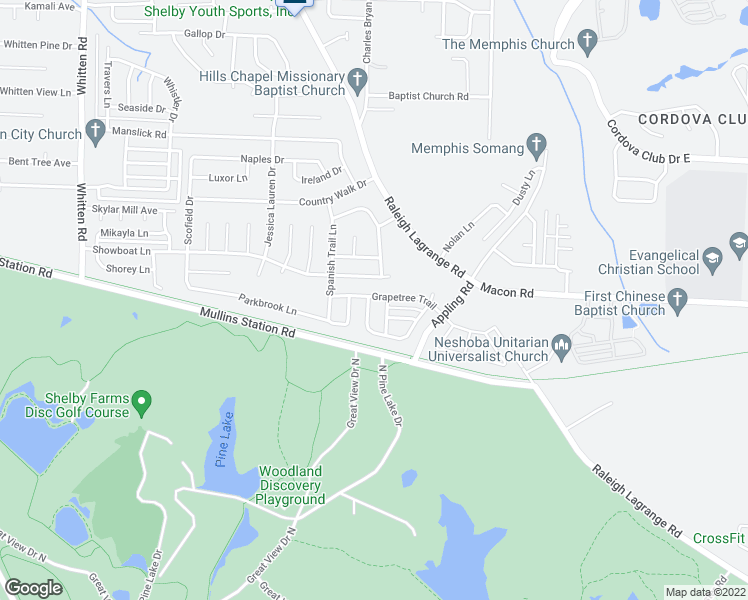map of restaurants, bars, coffee shops, grocery stores, and more near 930 Stixx Lane in Shelby County