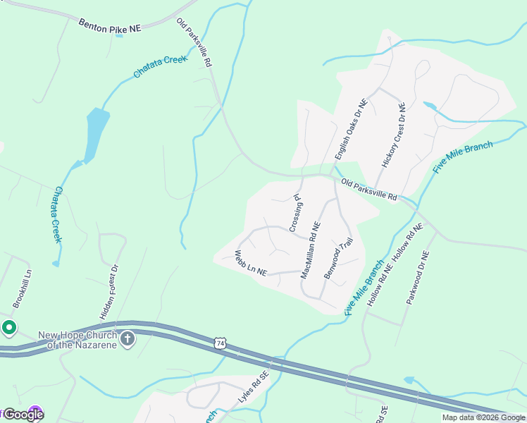 map of restaurants, bars, coffee shops, grocery stores, and more near 114 Mccullough Road Northeast in Cleveland