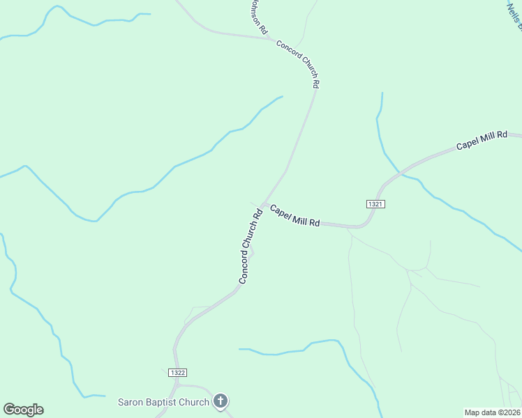 map of restaurants, bars, coffee shops, grocery stores, and more near 540 Concord Church Road in Ellerbe