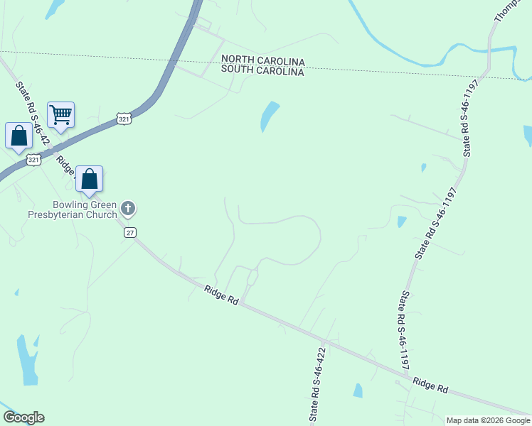 map of restaurants, bars, coffee shops, grocery stores, and more near 856 Bellegray Road in Clover