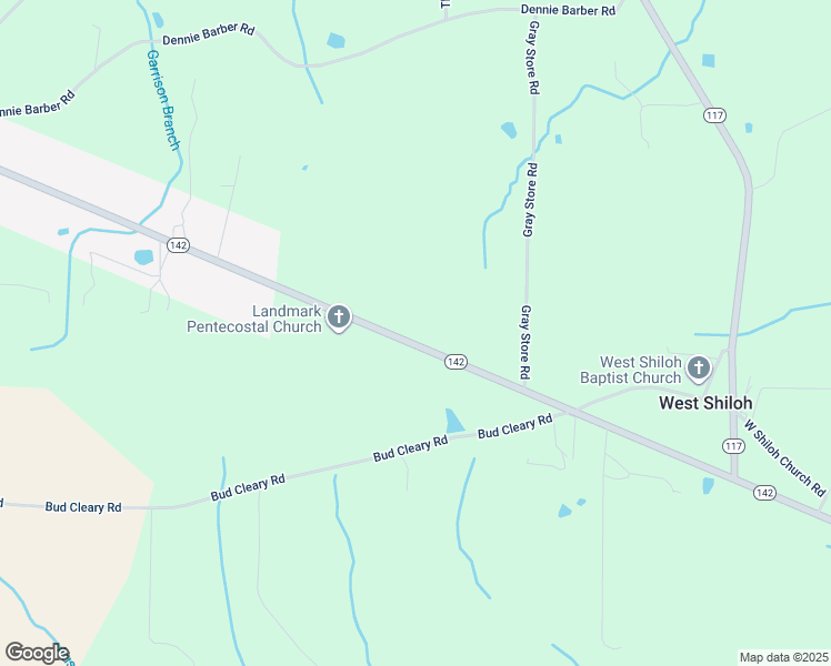 map of restaurants, bars, coffee shops, grocery stores, and more near 10234 Tennessee 142 in Stantonville
